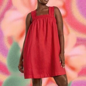 Everlane Red Sleeveless Dress